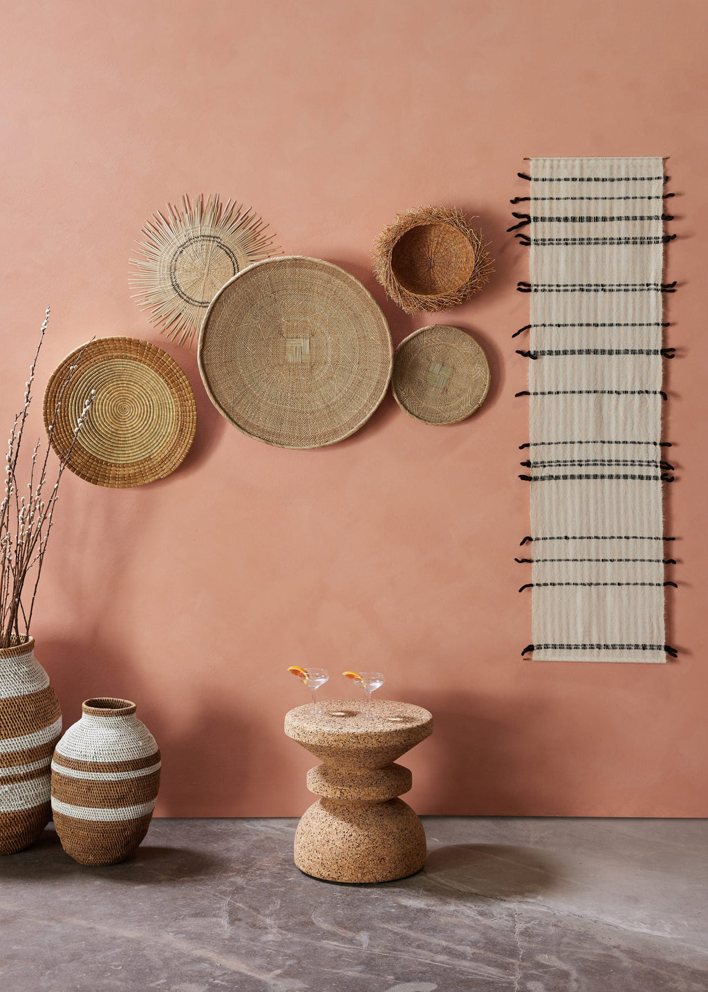 Chiaroscuro Handwoven Cotton Wall Hanging