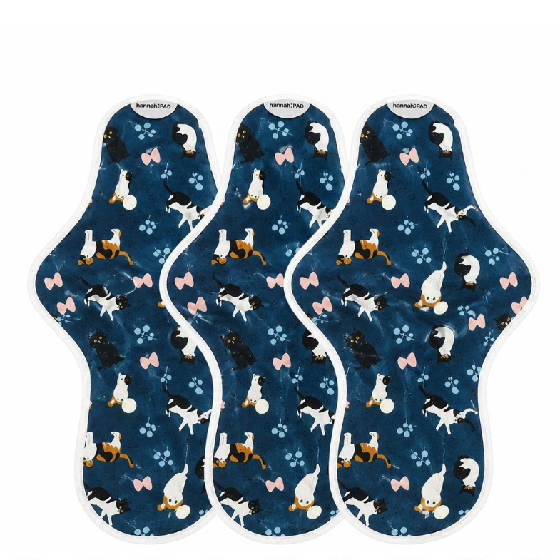 Organic Reusable Pads - 3 Overnight Pads