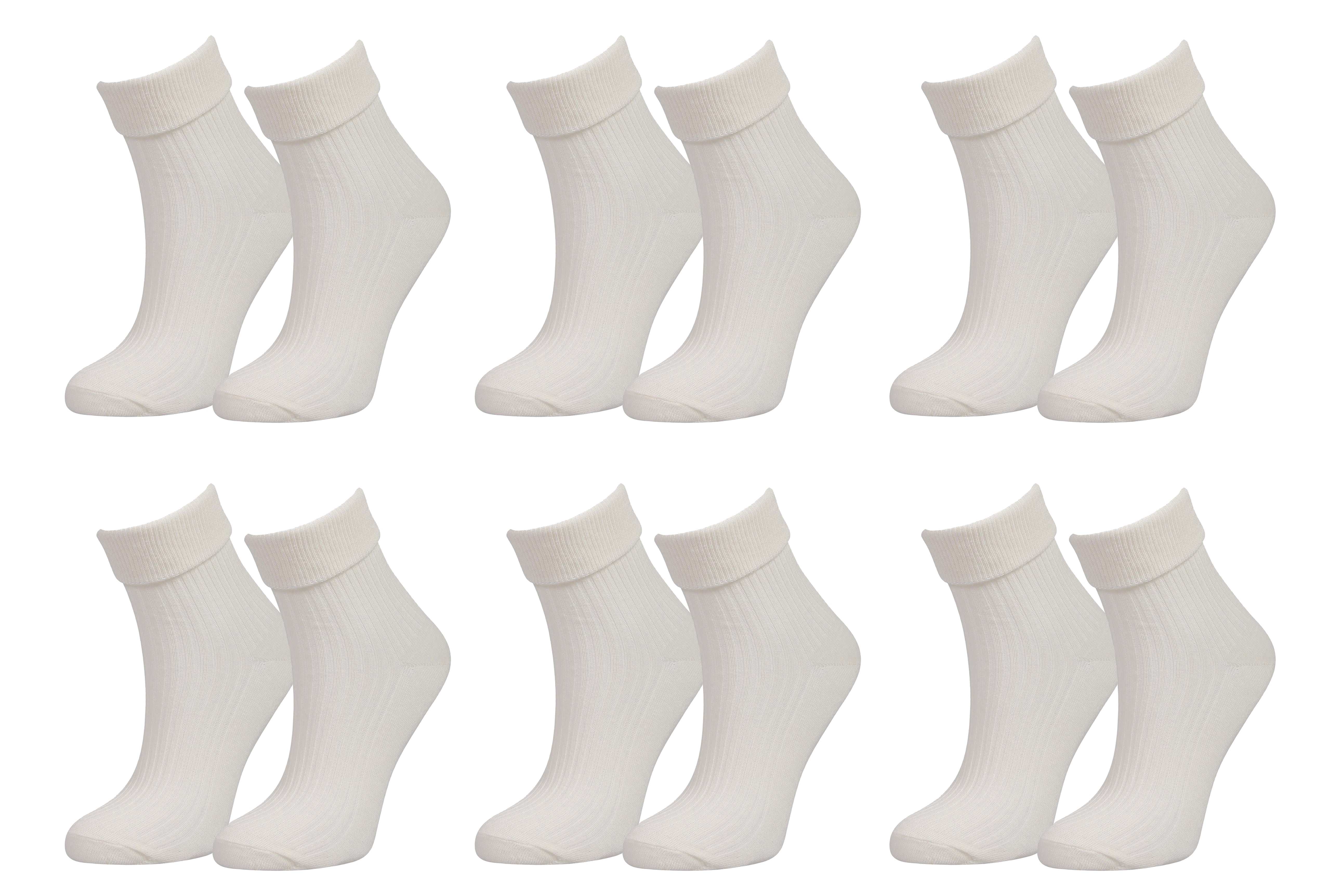 tittimitti Women’s 98% Organic Cotton Crew Socks 6-Pack – Breathable Everyday Comfort Socks