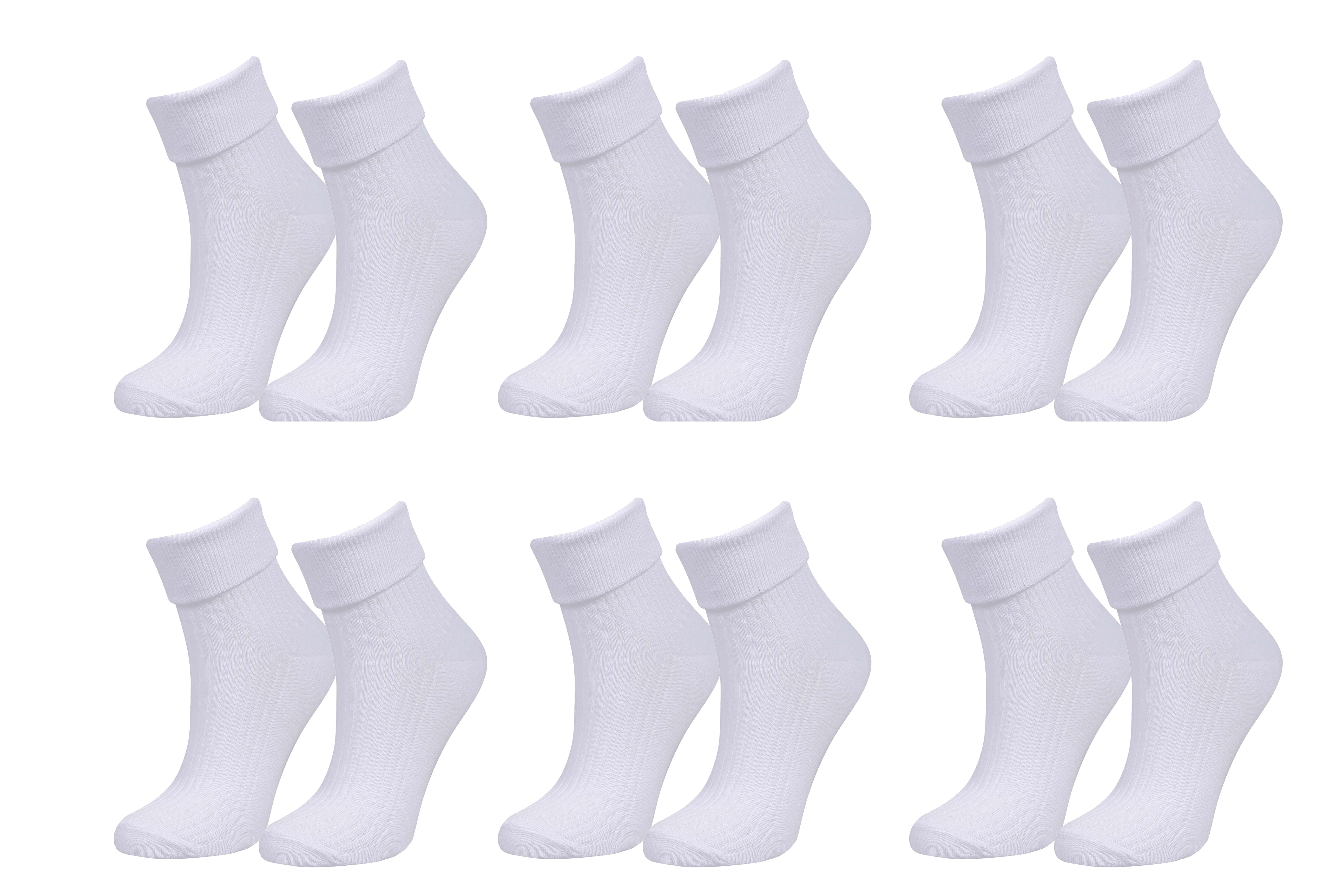 tittimitti Women’s 98% Organic Cotton Crew Socks 6-Pack – Breathable Everyday Comfort Socks